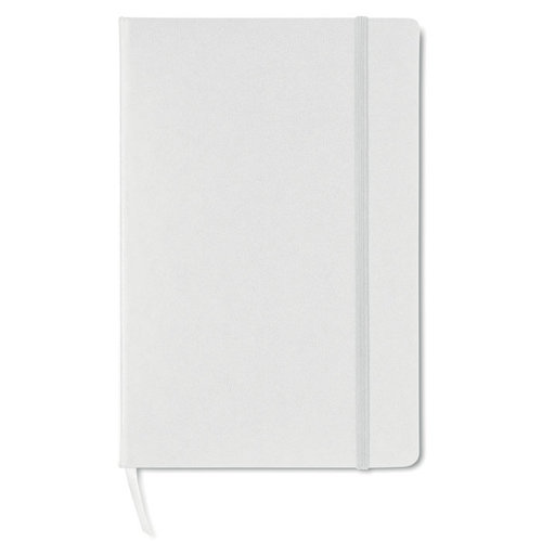 Squared A5 notitieboek MO8360 met 192 ruitjespagina’s, elastische sluiting en lintmarker