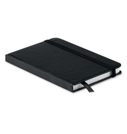 Squared A5 notitieboek MO8360 met 192 ruitjespagina’s, elastische sluiting en lintmarker