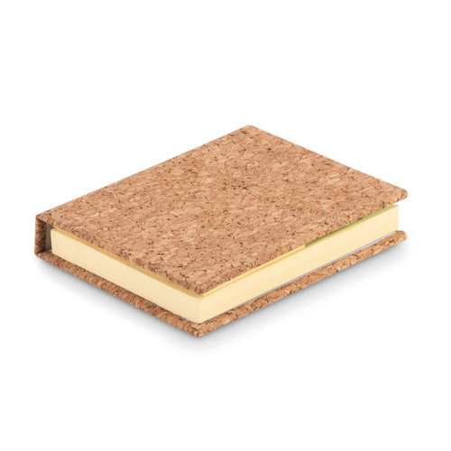 DeBle Visioncork kurk memoboekje MO9855 met sticky notes bedrukken met logo