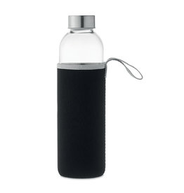 DeBle Utah Large glazen drinkfles 750 ml MO6545 met neopreen hoes bedrukt met logo