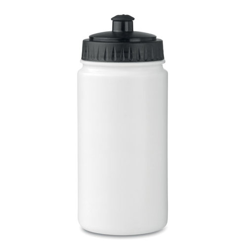 DeBle Spot Five kunststof drinkfles 500 ml BPA-vrij en lekvrij, herbruikbare sportbidon met logo