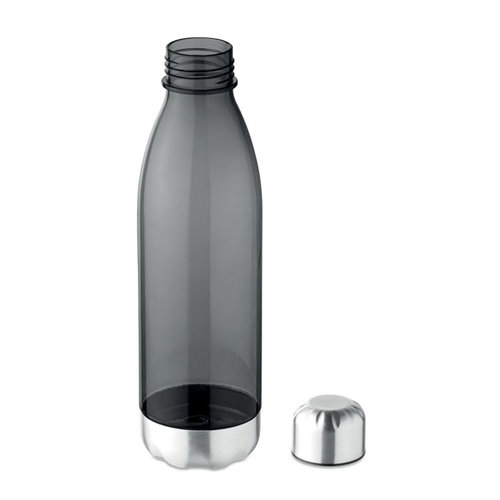 DeBle Aspen Tritan™ drinkfles 600 ml BPA-vrij met RVS dop en onderzijde, bedrukte herbruikbare drinkfles