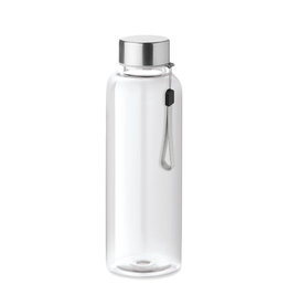 DeBle Utah Tritan drinkfles 500 ml BPA-vrij met RVS dop en logo, herbruikbare lekvrije drinkfles