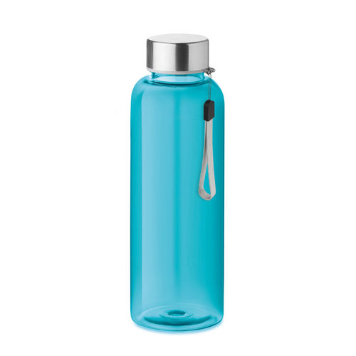 DeBle Utah Tritan drinkfles 500 ml BPA-vrij met RVS dop en logo, herbruikbare lekvrije drinkfles