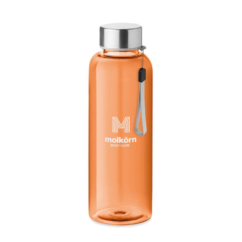 DeBle Utah Tritan drinkfles 500 ml BPA-vrij met RVS dop en logo, herbruikbare lekvrije drinkfles