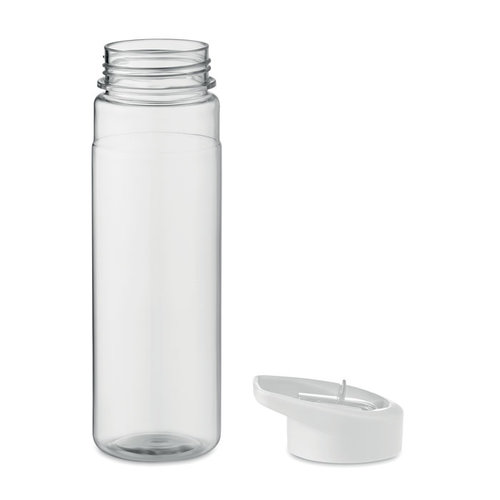 DeBle Alabama RPET drinkfles 650 ml met flip-top rietjedeksel en logo, duurzame herbruikbare sportdrinkfles