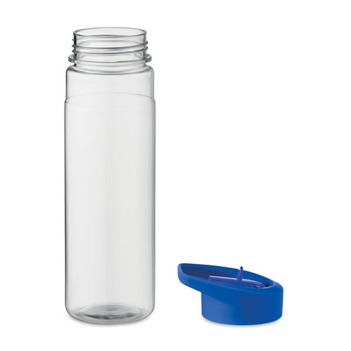 DeBle Alabama RPET drinkfles 650 ml met flip-top rietjedeksel en logo, duurzame herbruikbare sportdrinkfles