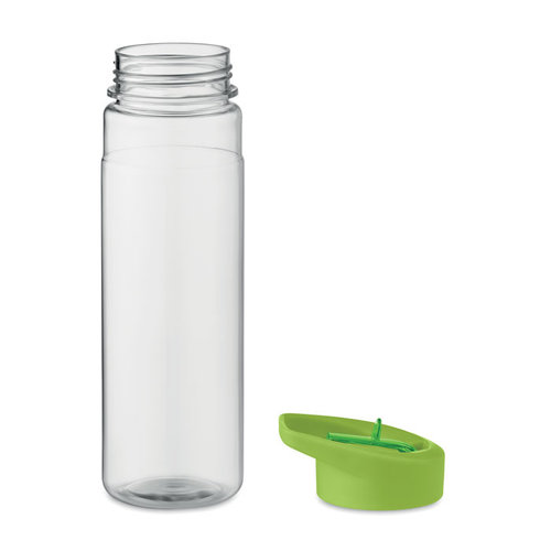 DeBle Alabama RPET drinkfles 650 ml met flip-top rietjedeksel en logo, duurzame herbruikbare sportdrinkfles