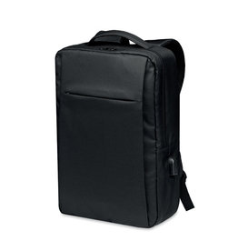 Seoul 16 inch RPET laptoprugzak MO6328 met USB-aansluiting en bedrijfslogo