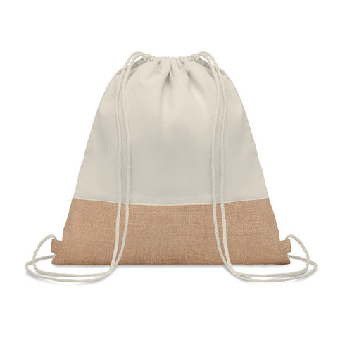 Rugzak met jute MO9516 India bedrukken met logo