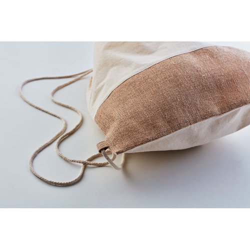 Rugzak met jute MO9516 India bedrukken met logo