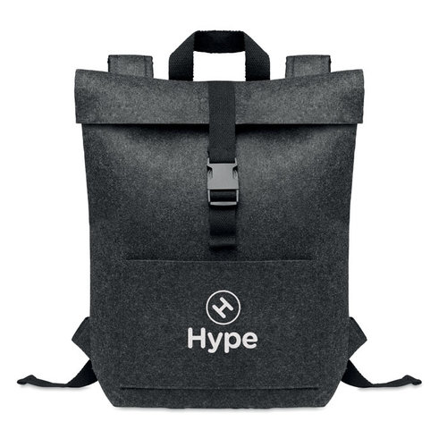 RPET vilten rugzak (MO6456) Indico pack met logo