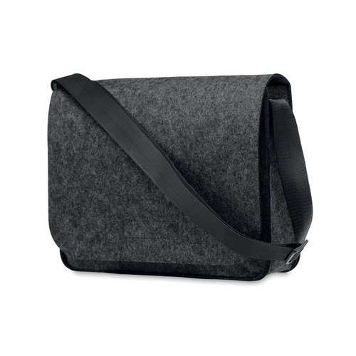 Baglo vilten laptoptas MO6186 van RPET met klittenbandsluiting, geschikt voor 15 inch laptop