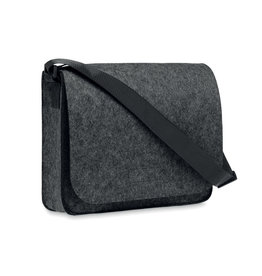 Baglo vilten laptoptas MO6186 van RPET met klittenbandsluiting, geschikt voor 15 inch laptop