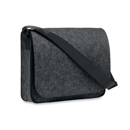 Baglo vilten laptoptas MO6186 van RPET met klittenbandsluiting, geschikt voor 15 inch laptop