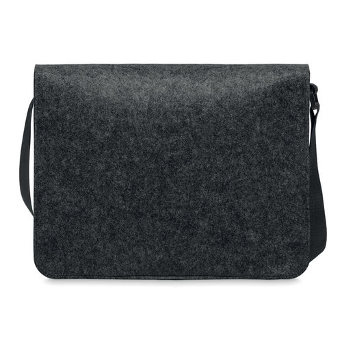 Baglo vilten laptoptas MO6186 van RPET met klittenbandsluiting, geschikt voor 15 inch laptop