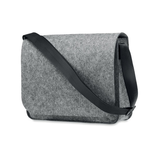 Baglo vilten laptoptas MO6186 van RPET met klittenbandsluiting, geschikt voor 15 inch laptop