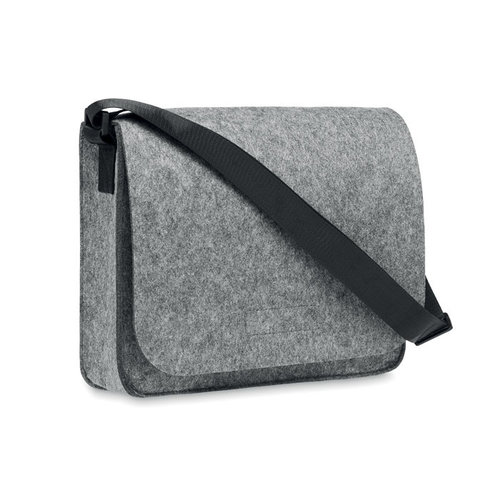 Baglo vilten laptoptas MO6186 van RPET met klittenbandsluiting, geschikt voor 15 inch laptop