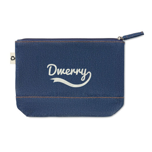 Toilettasje denim MO6421 bedrukken met logo DeBle