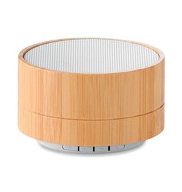 Sound Bamboo draadloze luidspreker MO9609 met logo bedrukken DeBle
