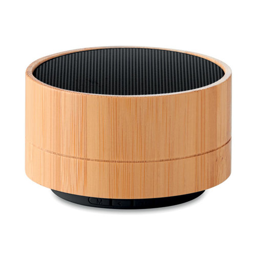 Sound Bamboo draadloze luidspreker MO9609 met logo bedrukken DeBle