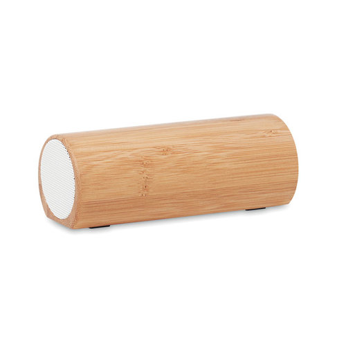 Speakbox 5W draadloze bamboe speaker MO6219 met logo bedrukken DeBle