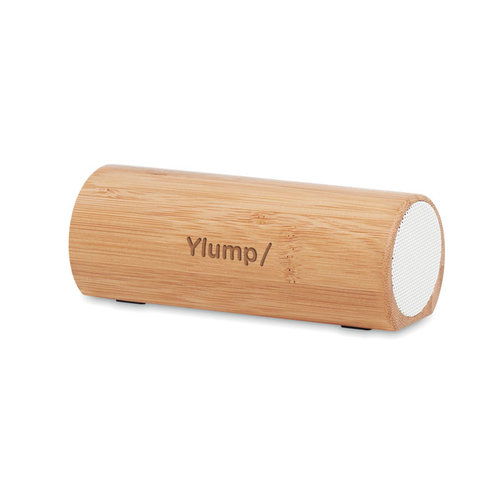 Speakbox 5W draadloze bamboe speaker MO6219 met logo bedrukken DeBle