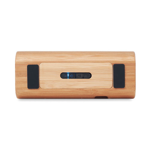 Speakbox 5W draadloze bamboe speaker MO6219 met logo bedrukken DeBle