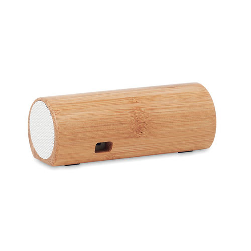 Speakbox 5W draadloze bamboe speaker MO6219 met logo bedrukken DeBle