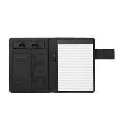 Powernoty A5 schrijfmap MO9231 met 4000 mAh powerbank bedrukt met bedrijfslogo