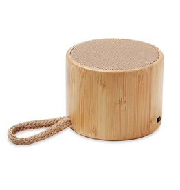 Cool draadloze bamboe luidspreker MO6890 met logo bedrukken DeBle