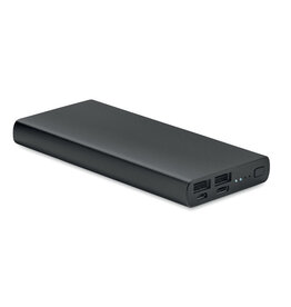 DeBle Powerflat 10000 mAh aluminium powerbank met snelladen bedrukken