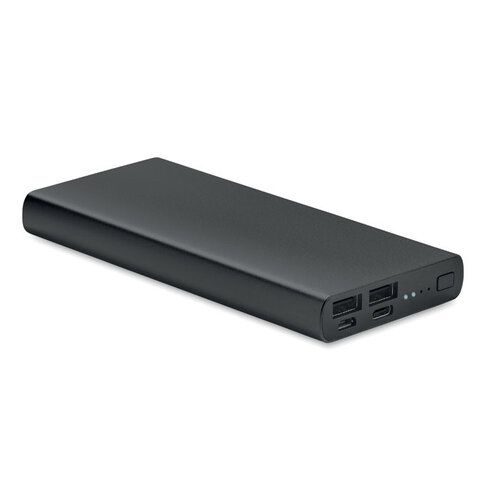 DeBle Powerflat 10000 mAh aluminium powerbank met snelladen bedrukken