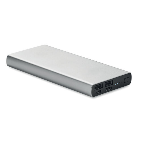 DeBle Powerflat 10000 mAh aluminium powerbank met snelladen bedrukken