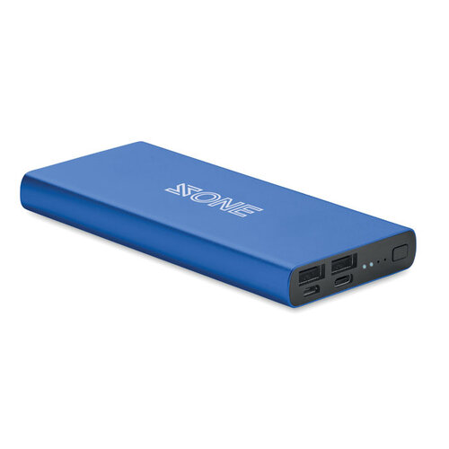 DeBle Powerflat 10000 mAh aluminium powerbank met snelladen bedrukken