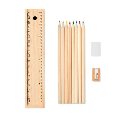 12-delige potlodenset in box Todo set (MO9836) met logo