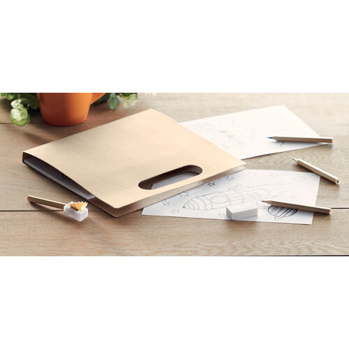 Kleurset met 6 potloden Folder2 go (MO9544) met logo