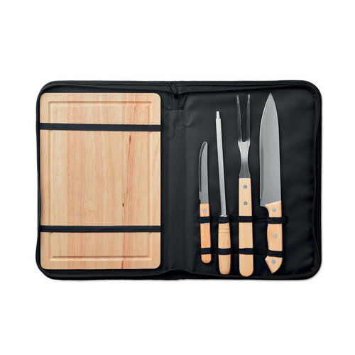 Barbecue relatiegeschenken bedrukken 4-Delige BBQ accessoire set MO9686 Grille
