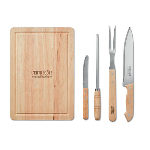4-Delige BBQ accessoire set Grille (MO9686) met logo