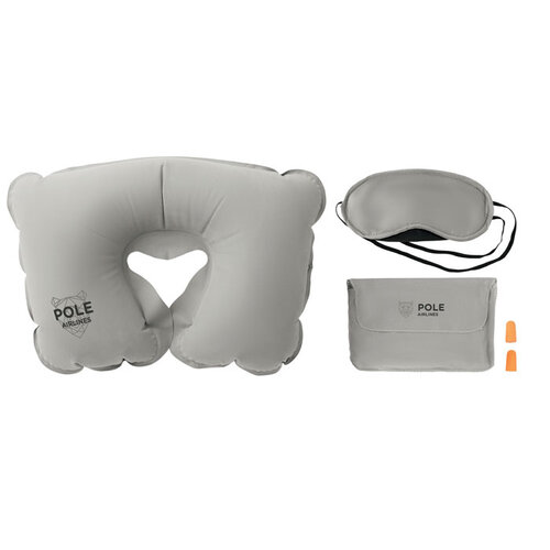 Reisset met kussen en masker Travelplus (MO7263) met logo