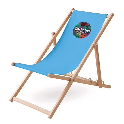 Houten strandstoel Honopu (MO6503) met logo