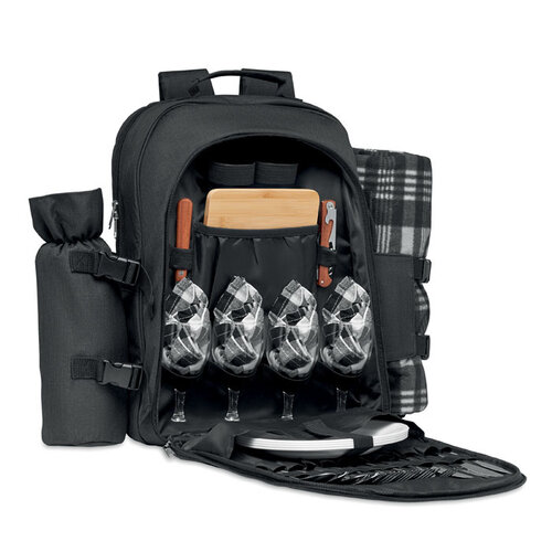 Picknickrugzak voor 4 personen Duin (MO6870) met logo