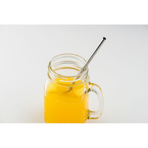 DeBle Cold Straw RVS drinkrietje met flessenborstel MO9602 bedrukt met logo