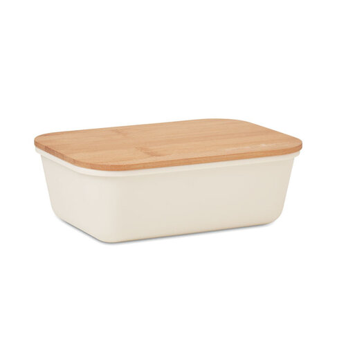 DéBlé Thursday lunchbox PP met bamboe deksel 1 liter MO6240 bedrukt met logo