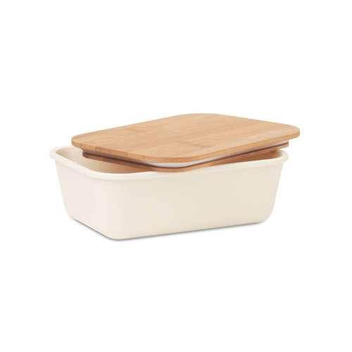 DéBlé Thursday lunchbox PP met bamboe deksel 1 liter MO6240 bedrukt met logo