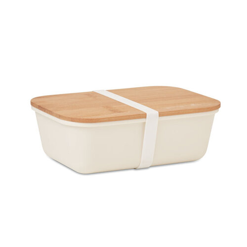 DéBlé Thursday lunchbox PP met bamboe deksel 1 liter MO6240 bedrukt met logo