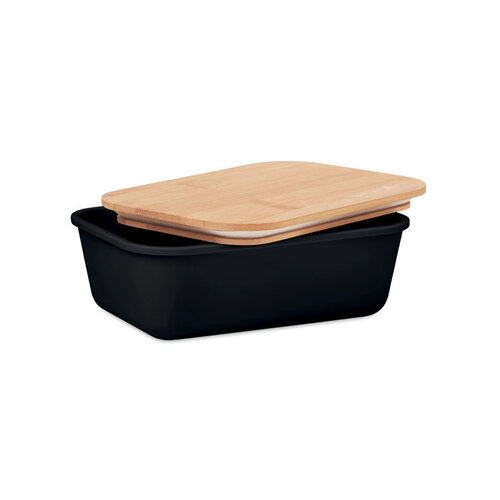 DéBlé Thursday lunchbox PP met bamboe deksel 1 liter MO6240 bedrukt met logo