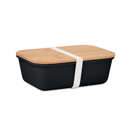 DéBlé Thursday lunchbox PP met bamboe deksel 1 liter MO6240 bedrukt met logo