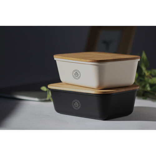 DéBlé Thursday lunchbox PP met bamboe deksel 1 liter MO6240 bedrukt met logo