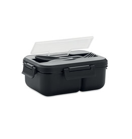 Lunchdoos met bestek in PP 1L Makan (MO6646)